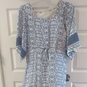 Blue and White dress